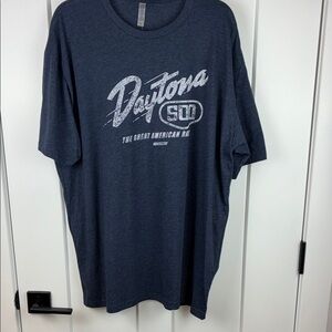 NWT Next Level Apparel Men's NASCAR Daytona 500 Charcoal Tee Size XXL d
